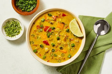 One-Pot Thai Coconut Curry Turkey Soup