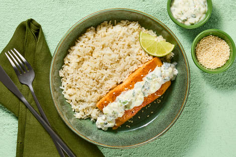 Speedy Sesame Salmon Rice Bowls