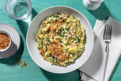 Double Bacon & Zucchini Risotto