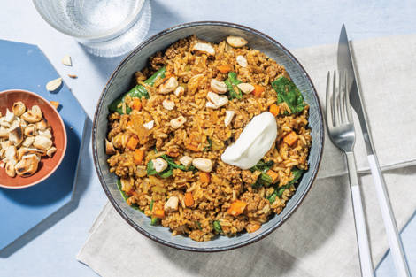 One-Pot Moroccan Beef & Veggie Pilaf