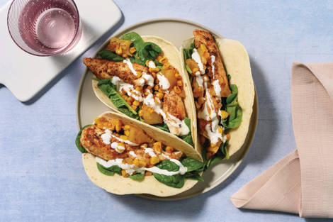 Quick Caribbean-Spiced Chicken Tacos