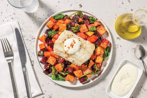 Barramundi & Honey Root Veggie Toss