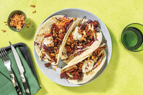 Teriyaki Beef & Pear Slaw Tacos