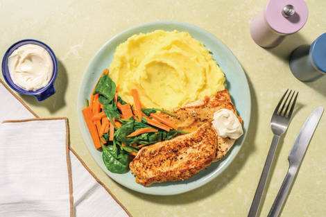 Double Garlic Chicken & Mash