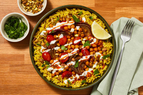 Shawarma-Spiced Salmon & Chickpea Bowls