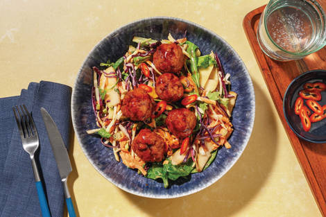 Quick Honey-Soy & Ginger Beef Meatballs