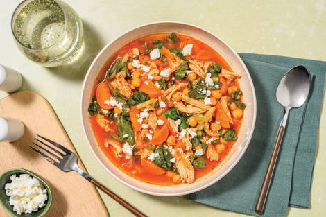 Middle Eastern Chicken & Chickpea Soup