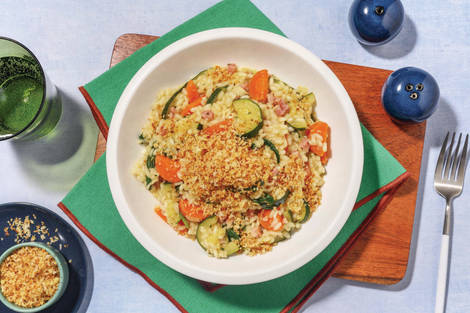 Chicken, Bacon & Zucchini Risotto