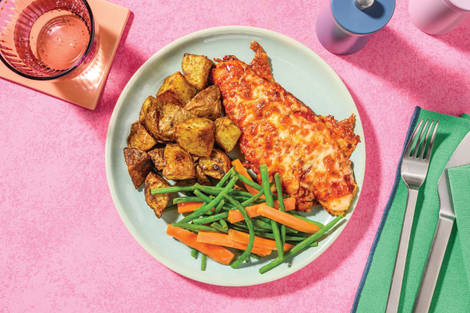 Cheesy Double Fish Parmigiana