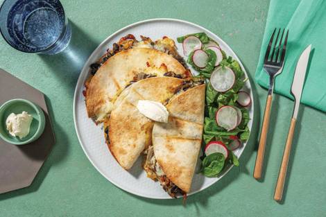 Mexican Black Bean Quesadillas