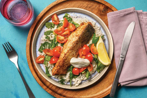 Chicken & Spinach Garlic Rice