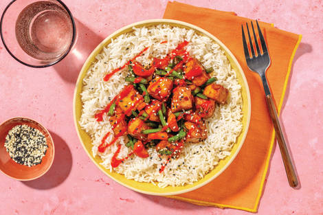 Umami Tofu, Chicken & Green Bean Stir Fry 