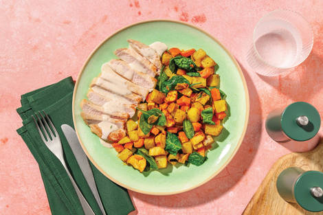 Seared Pork Loin & Mumbai Coconut Sauce