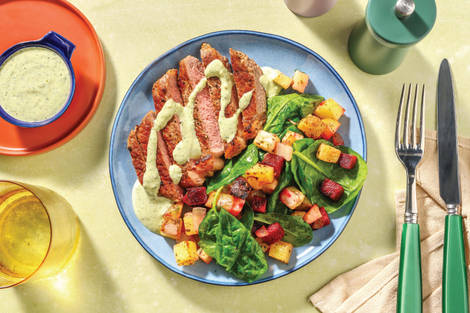 Double Seared Rump Steak & Garlic Butter