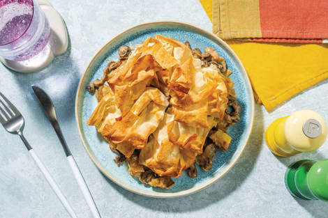 HelloHero: Double Creamy Bacon & Mushroom Pie