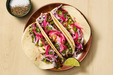 One-Pan Beef & Black Bean Tacos