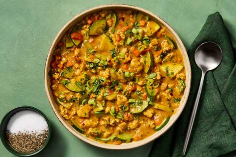 Spicy Coconut Turkey Curry Soup