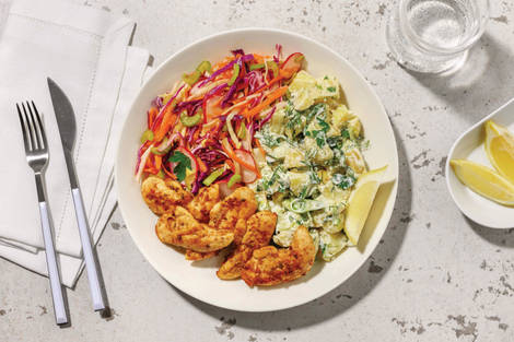 HelloHero: Honey-Herb Chicken Strips & Slaw