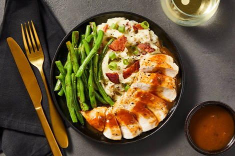 Chicken with Cherry Pan Sauce