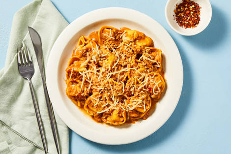 One-Pan Trattoria Chicken Tortelloni Bake