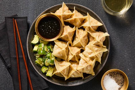 Handmade Soy-Ginger Pork & Shrimp Wontons