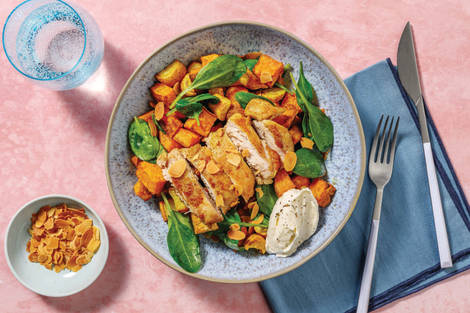 Sri Lankan Chicken & Roast Veggie Toss