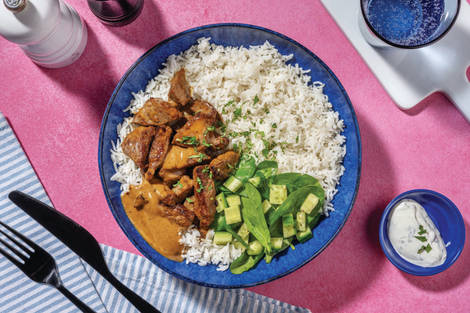 HelloHero: Indian Coconut Beef & Garlic Rice