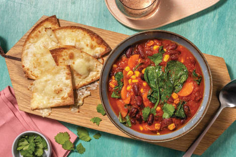 Mexican Bean & Veggie-Loaded Soup