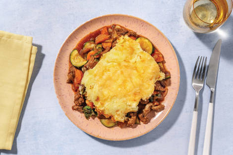 Loaded Beef Brisket & Veggie Pie