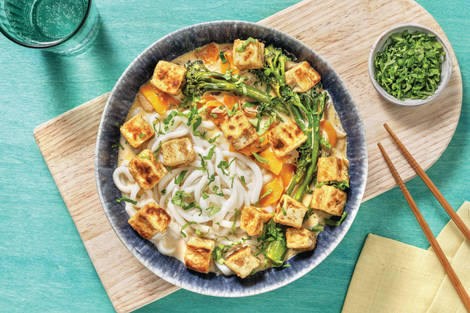 Southeast Asian-Style Tofu Noodle Soup