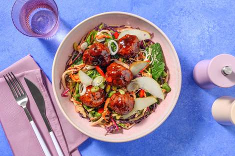 Easy Honey-Soy & Ginger Pork Meatballs