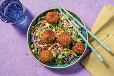 HelloHero: Honey-Soy Beef Meatballs