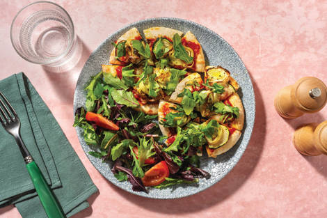 Leek & Thyme Mini Flatbread Pizzas