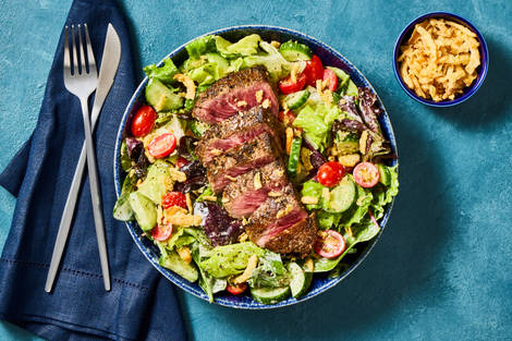 Seared Steak Salad with Blue Cheese