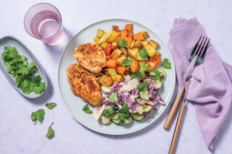 Quick Sticky Asian Chicken & Celery Slaw