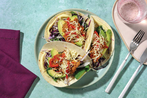 Quick BBQ Pulled Pork & Slaw Tacos