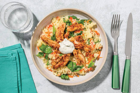 HelloHero: Seared Chicken Strips & Rainbow Couscous