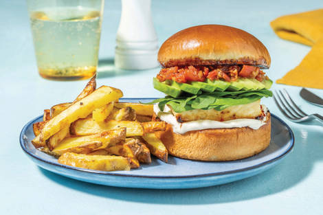 Ultimate Haloumi & Avocado Burger