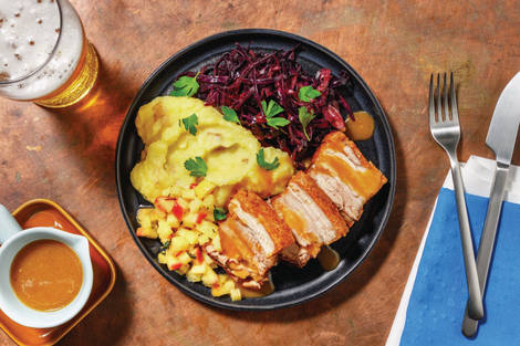Bavarian Crispy Pork Belly & Braised Cabbage