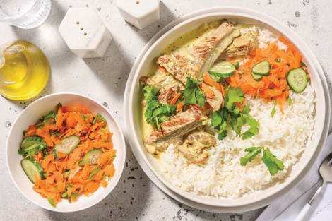 HelloHero: Coconut Chicken Curry & Garlic Rice