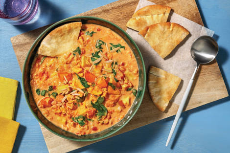 Middle-Eastern Coconut Lentil & Veggie Soup