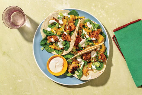 Quick Caribbean-Spiced Chicken Tacos