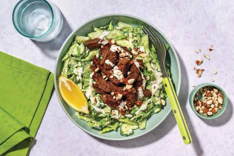 Quick-Prep Beef, Prawn & Supergreen Kale Salad