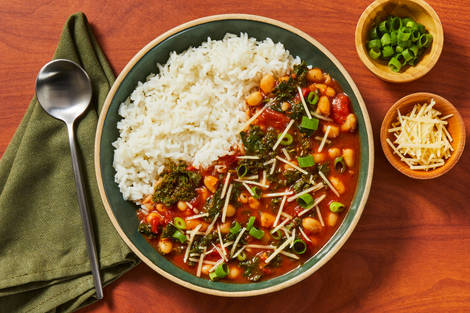 Spicy White Bean & Kale Stew 