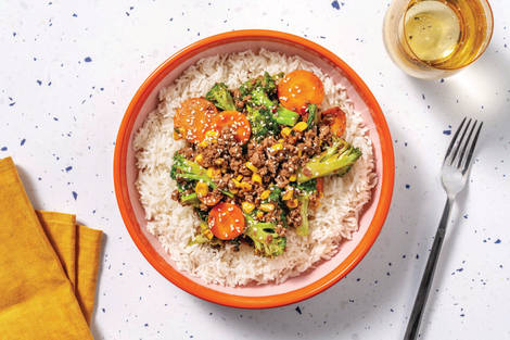 HelloHero: Sweet Chilli Ginger Beef Strips Stir-Fry