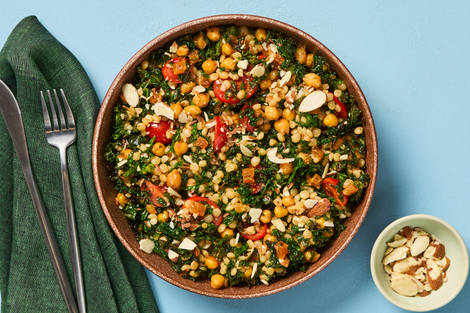 Sweet Kale & Chickpea Couscous Bowls