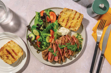 Grilled Beef Steak & Fresh Chimichurri