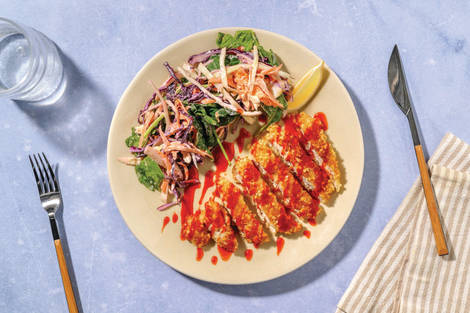 Peanut-Crumbed Chicken Schnitzel