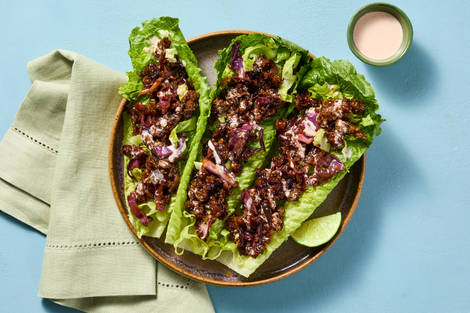 Moo Shu Shrimp Lettuce Wraps