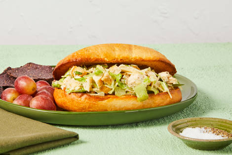 Chopped Chicken Caesar Salad Sandwiches